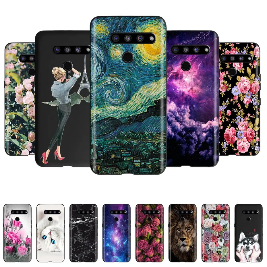 Per Lg V50 Thinq 5G Custodia Fashion Pattern Custodia Morbida In Silicone Tpu Per Lg V50S Thinq 5G V50 50S V500N V450 V510N Funda