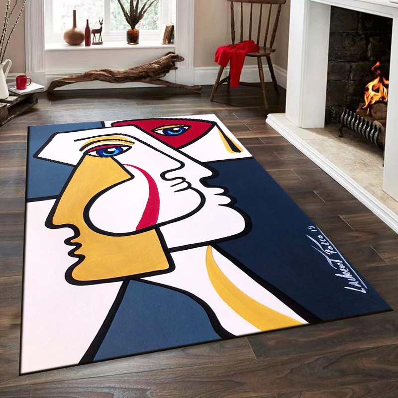 ラグ・カーペット Pablo PICASO RAGMAT Amazon.com: Picasso Style Area Rug Abstract Portrait Rugs