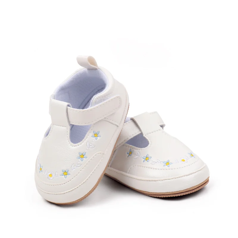 Spring and Autumn Baby Girl Boy Fashion Floral Design Casual Shoes TPR Sole Anti Slip Breathable Baby Shoes First Walker BMB4001 4