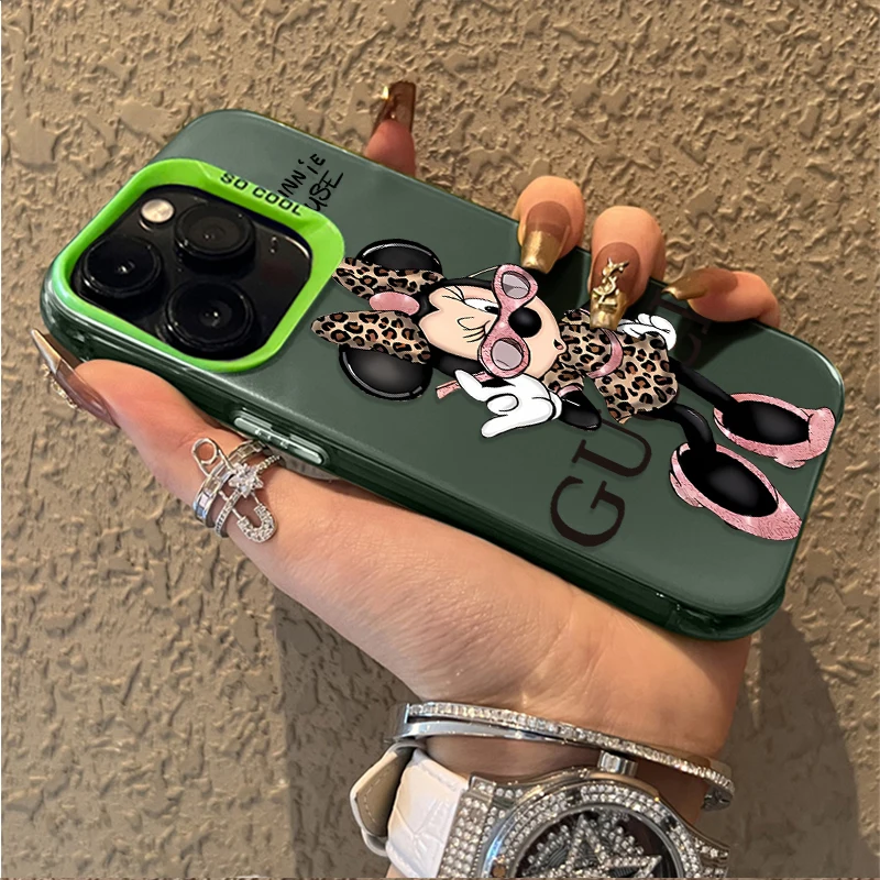 ตัวเลือกสินค้า เคสไอโฟนลายมินนี่เมาส์น่ารัก ป้องกันการตก กระชับมือ