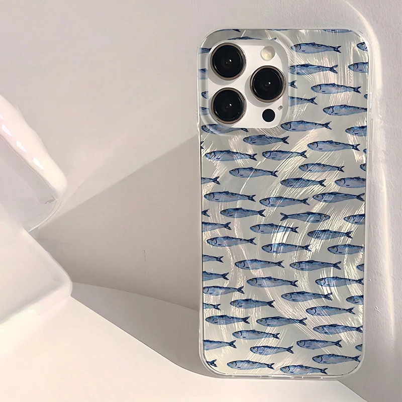 Minimalist Fish Pattern Phone Case Cover