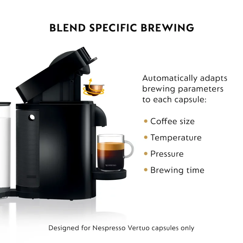 Shop Nespresso by De'Longhi Vertuo Plus Coffee, Espresso Single-Serve  Machine and Aeroccino Milk Frother Set