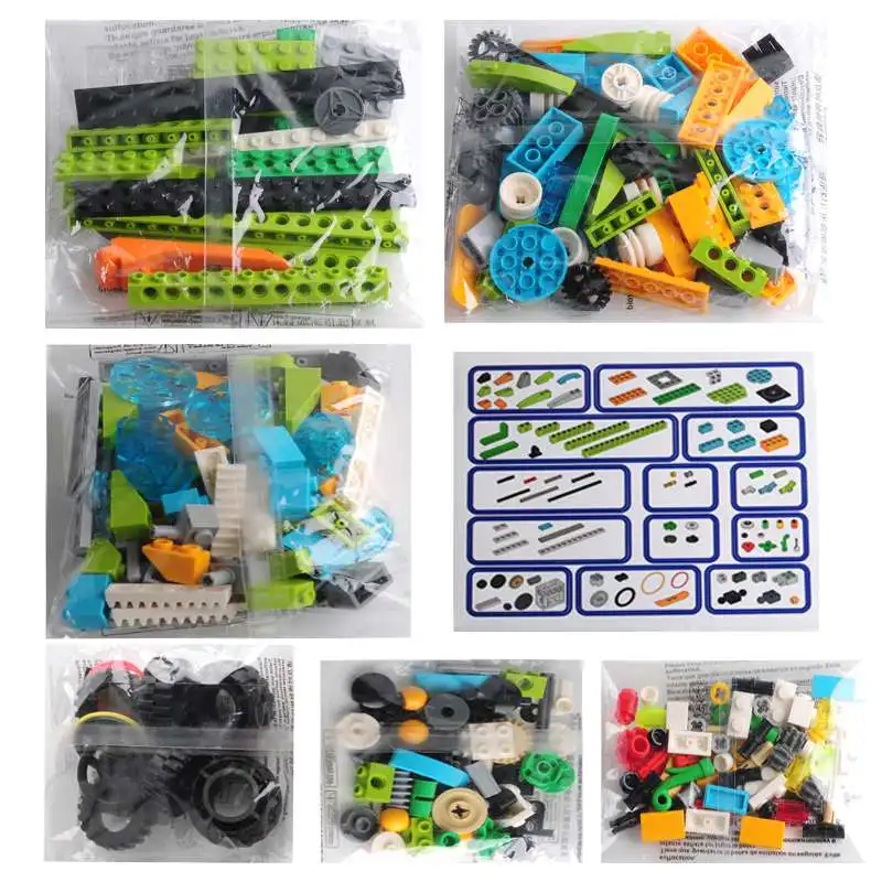 RCmall 276PCS Building Block Accessory Creative Brick Blocks Education Children's Toys Compatible with Legoeds Wedo2.0