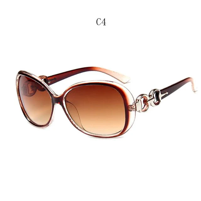 Sunglasses Ladies Anti-Ultraviolet Jade Crystal Texture Sun Glasses Gradient Black Outdoor Sunglasses Oculos Sol Feminino 2022 brown