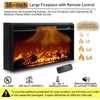 Farmhouse Fireplace TV Stand with 36" Electric Fireplace for 80 Inch TVs, 31" Tall Entertainment Center w/Drawer 3