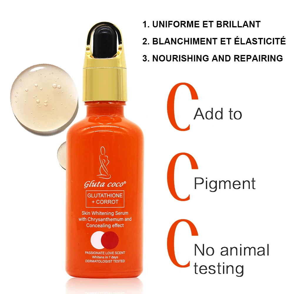 Gluta Master GLUTATHIONE+CORROT Skincare Set Lightening Moisturising Exfoliating Smooth Speedy Glowing skin for Dark Skin Women 6