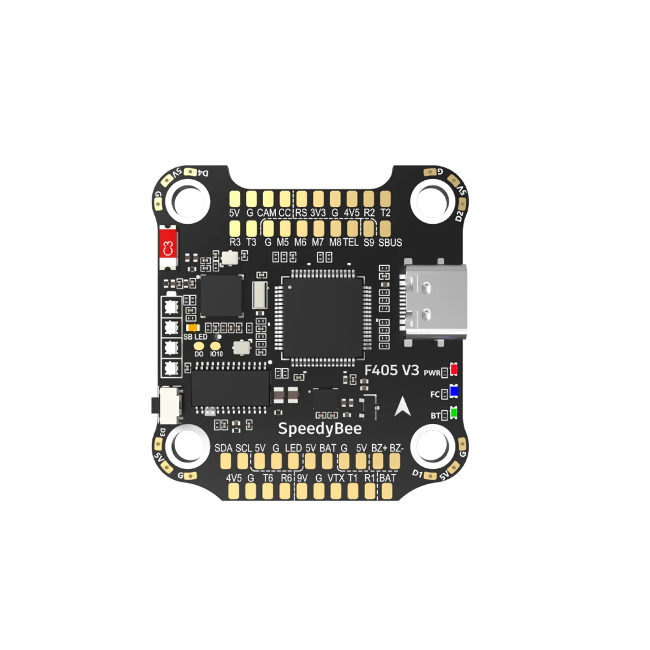 SpeedyBee F405 V3 Stack BLS 50A 4 en 1 ESC 30x30 FC y ESC iNAV Betaflight configuración a través de Bluetooth Blackbox