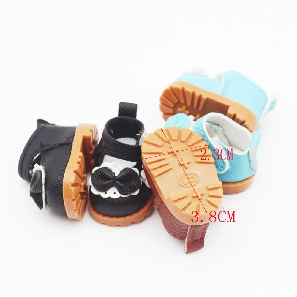 For Labubu Bow Shoes for 17cm Labubu 10cm for EXO /Cotton Doll Finger Shoes Doll Leather Shoes 5