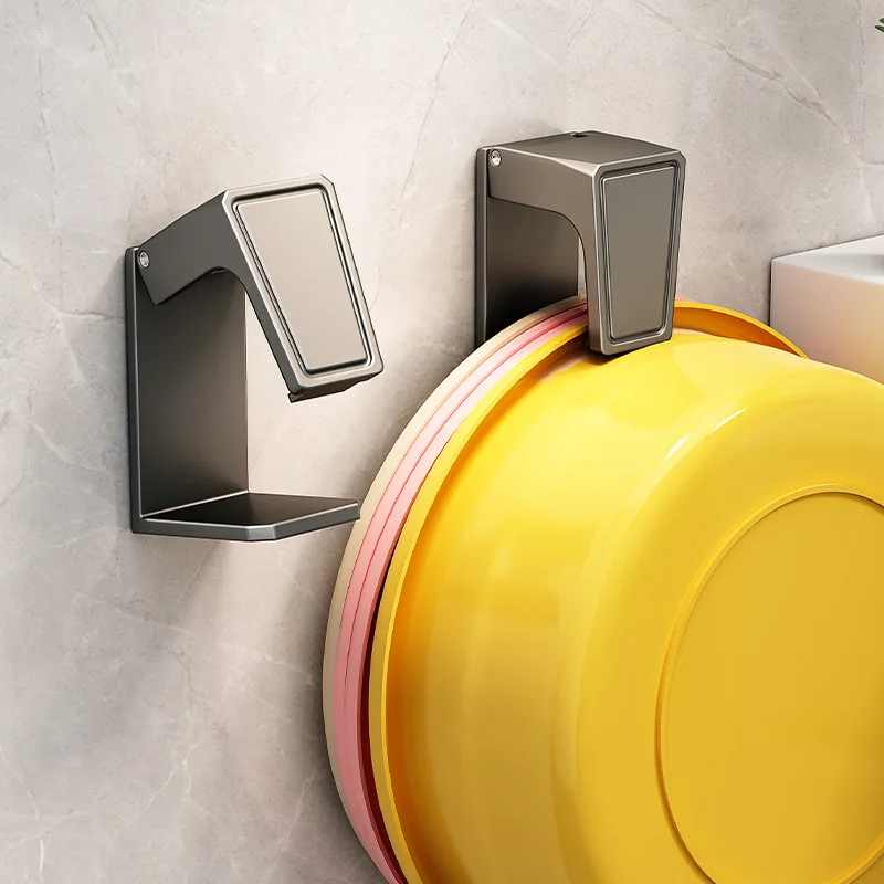 

Washbasin storage punch-free wall mount toilet bathroom wall-hung basin artifact toilet basin hanging hook