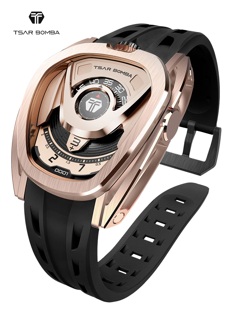 TSAR BOMBA Chivalry 8213 Mechanisches Herrenuhr-Set, Automatikuhr