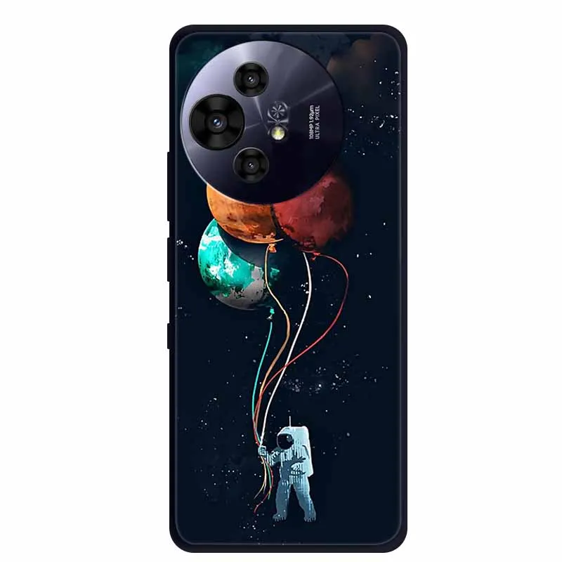 Premium Black Silicone Protective Case for TCL 50 Pro NxtPaper 5G