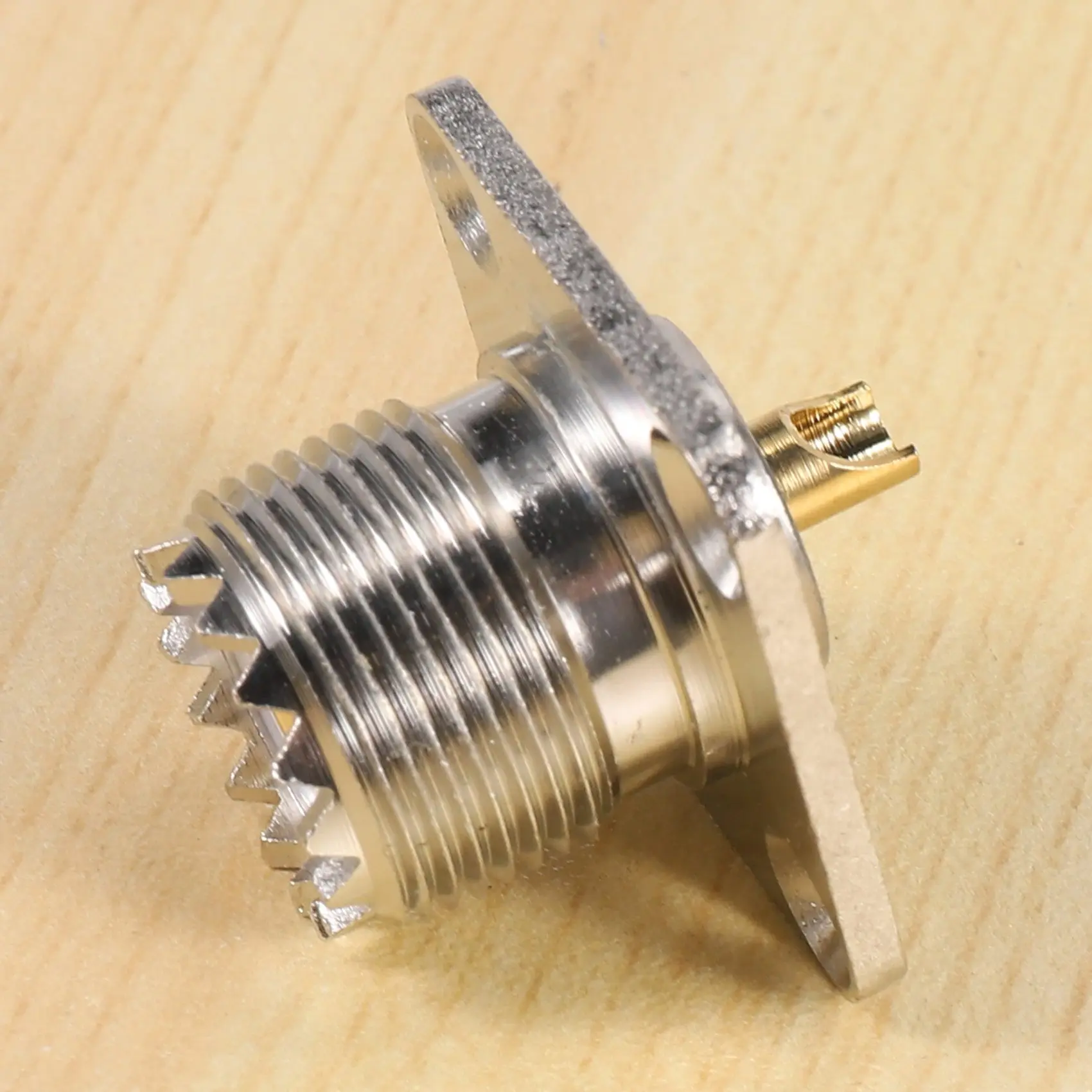 Coax Connector UHF SO-239 Female Jack Square Shape Solder Cup Coax Connector For Ham Radio