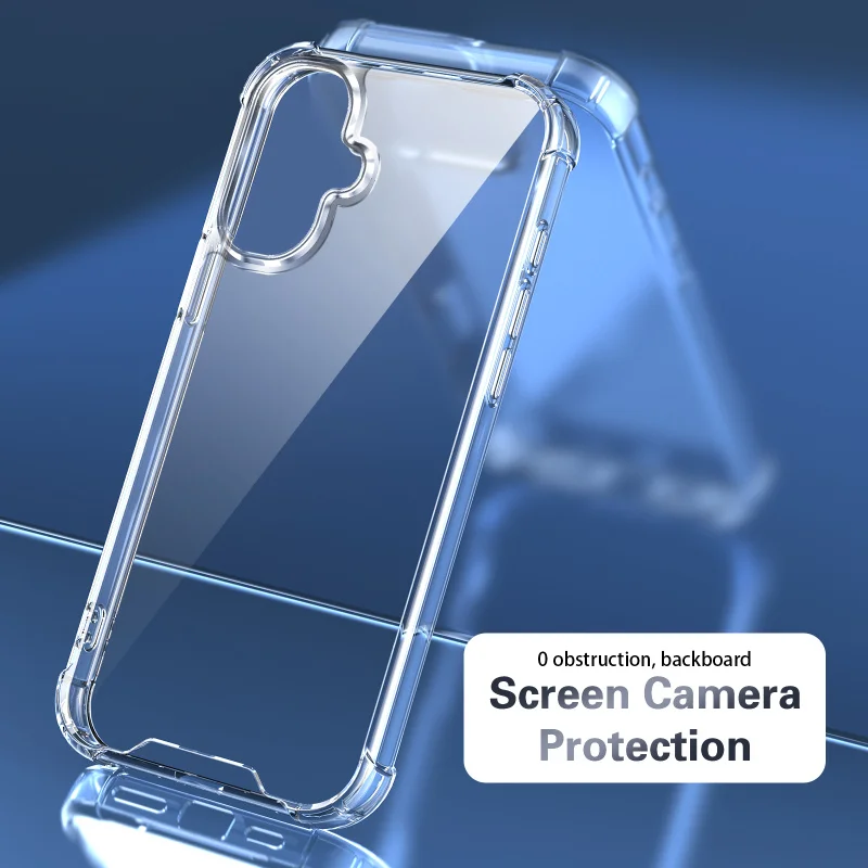 Durable Anti-Fall Acrylic Clear Phone Case with TPU+PC Protection