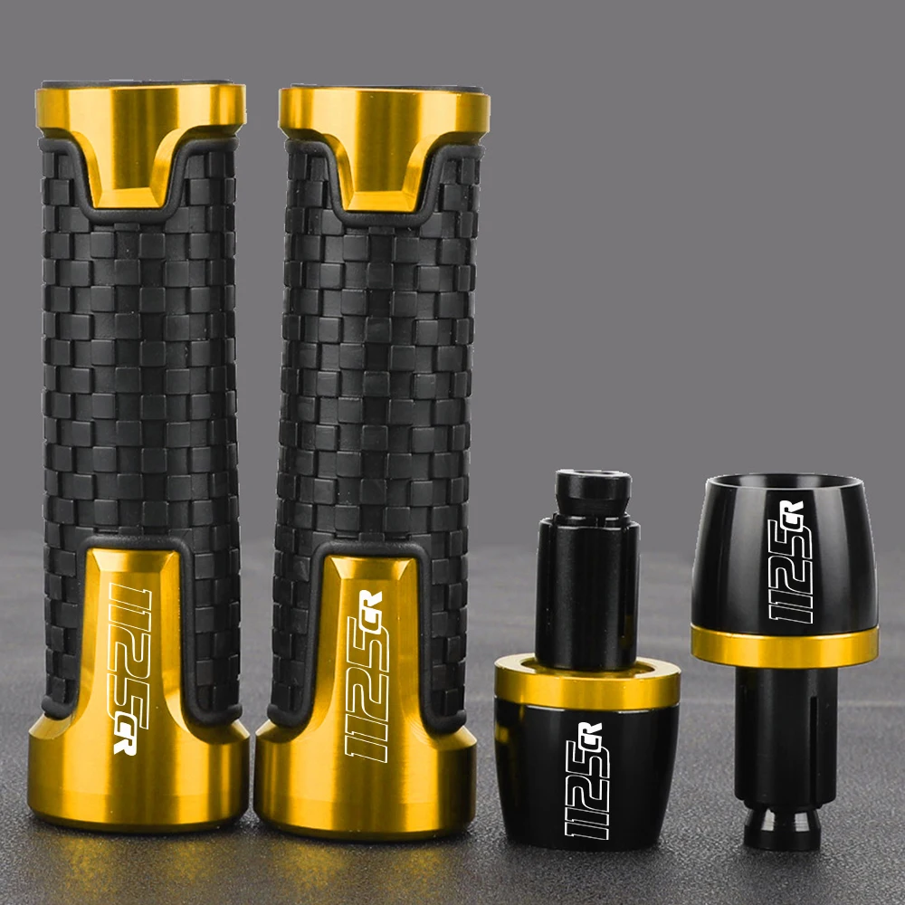 

7/8'' 22mm Motorcycle Handlebar Grips Bar Ends Cap Counterweight Plug Slide For BUELL 1125CR 1125 CR 2008 2009 2010 2011 2012