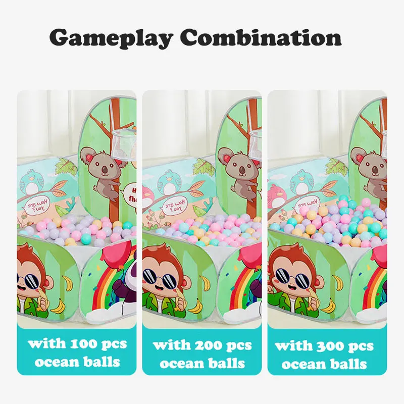 1.2M Cartoon Baby Pools Ball Pit Baby Pool Children's Pool Balls Playground Polka Dot Pools Child Playground Baby Balls Pool 2