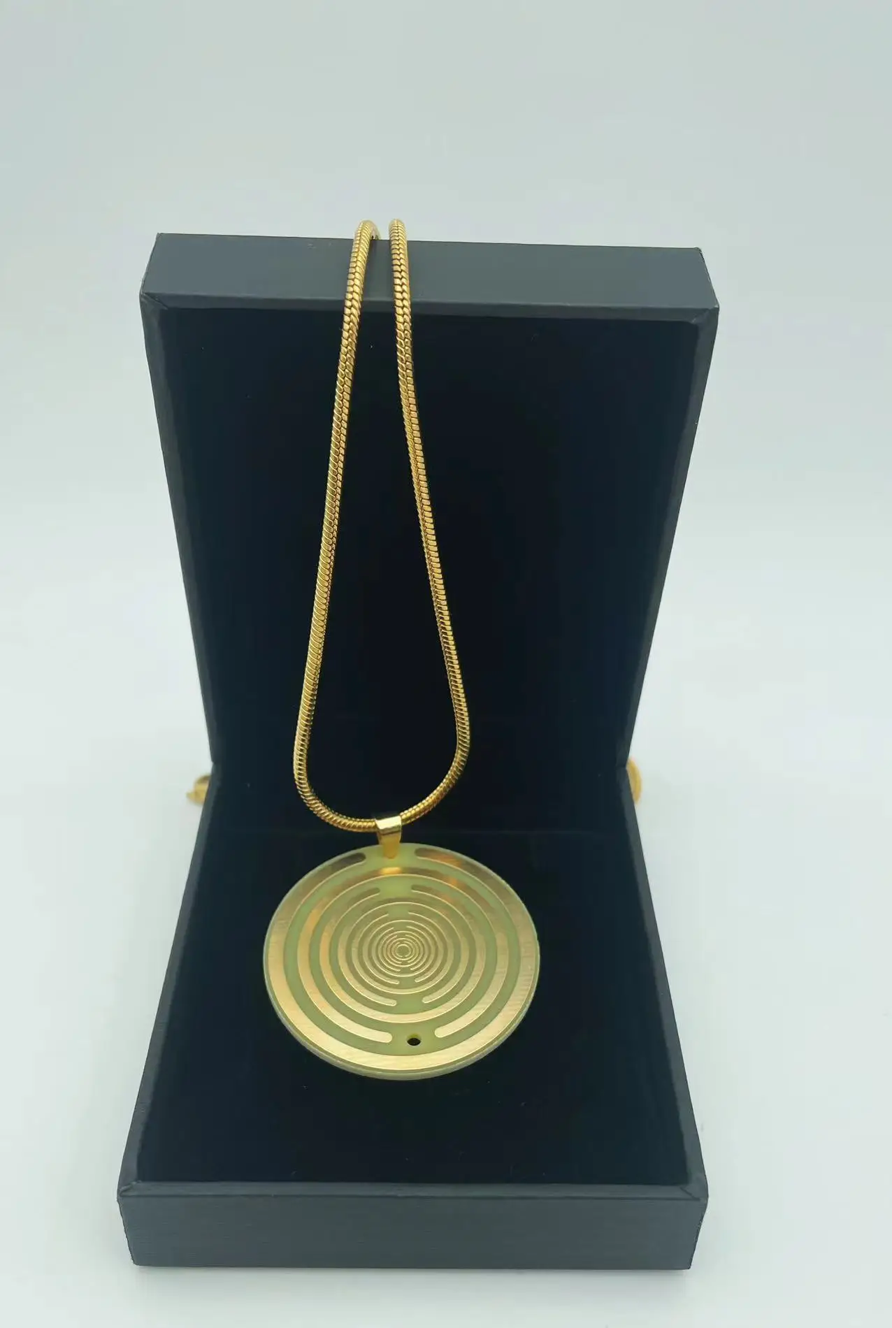 1pc Lakhovsky MWO EMF Necklace Pendant With Golden Stainless Steel Chain Necklace Fashion Jewelry 2