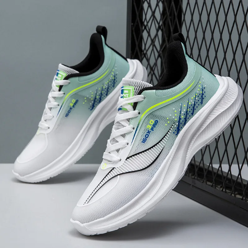 

Роскошная весенне-осенняя Мужская мягкая подошва из ледяного шелка сетчатая Мягкая Повседневная обувь Новые дышащие и удобные утренние кроссовки для бега