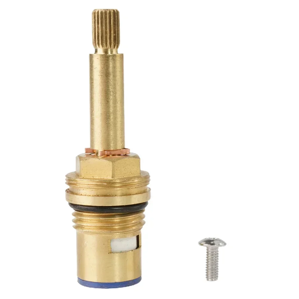 Shower Bath Tap Valve Cartridge Quarter Turn Flow Long Tall Stem Insert 20 1/2" Bronze Hot Water Valve Core faucet valve faucet cartridge