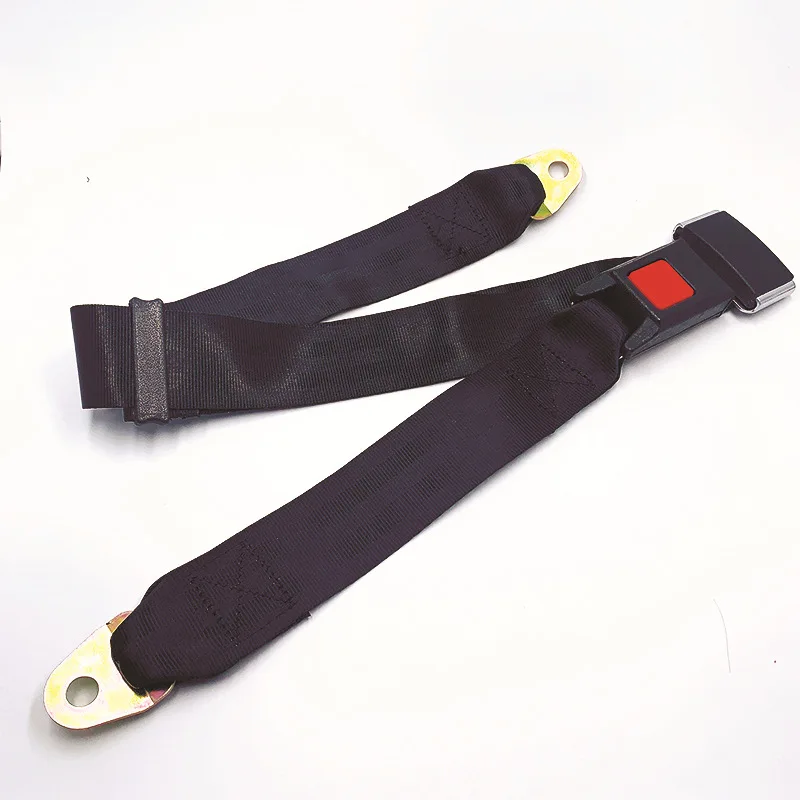 Universal Two Point Adjustable Car Seat Belt Safety For Bus School Bus Passenger Car Sightseeing Seat Belt 1PCS