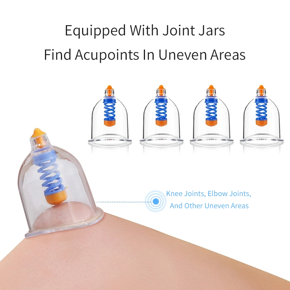 30Pcs Massage Vacuum Cupping Therapy Set Body Massager Suction Cups Set Plastic Vacuum Cupping Pump Relax Suction Pump Massager 5