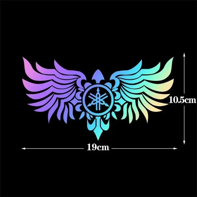 Yamaha Laser Reflective Stickers Motorcycle Helmet Tail Box Modified Stickers Waterproof Decorative Decals reflective stickers