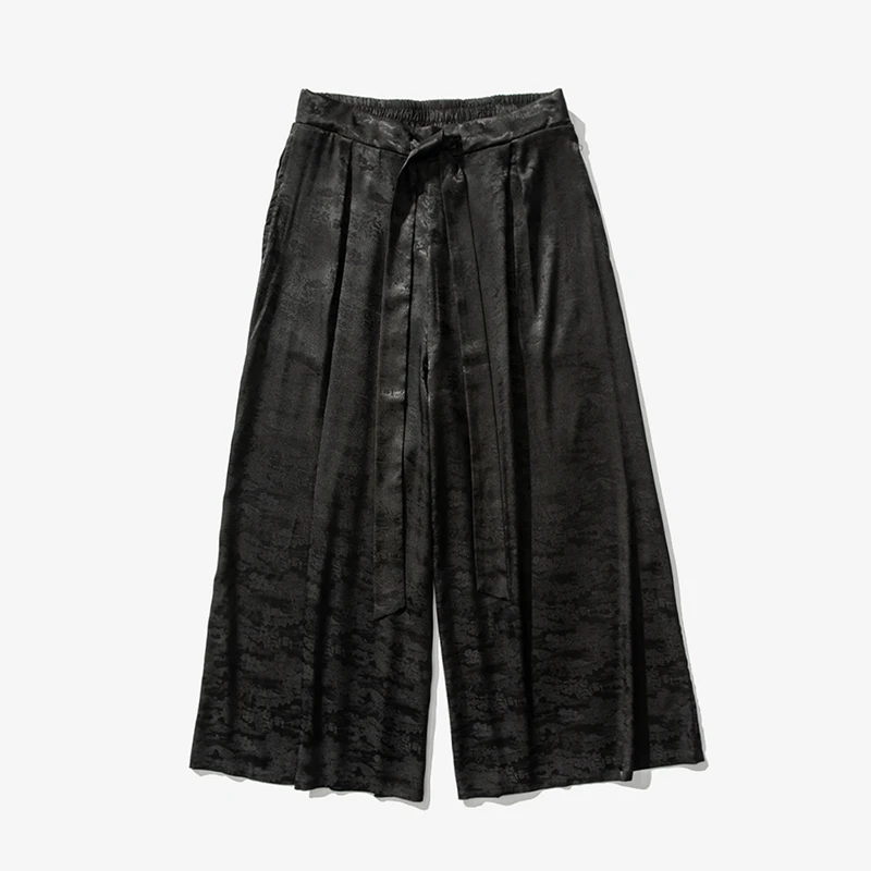 Men Loose Harem Pants Vintage Casual Wide-Leg Trousers Male Belt Jogger Oversized Men Pants Streetwear Clothes