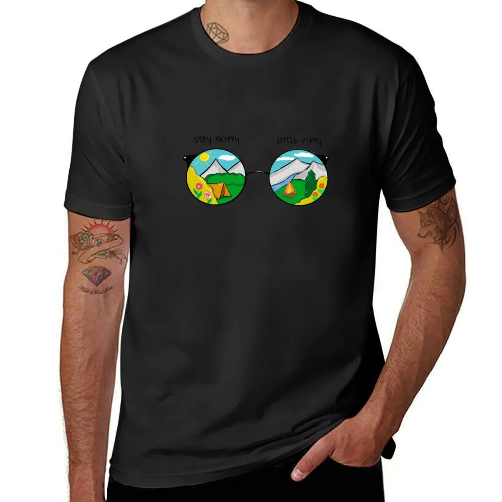

Stay trippy little hippy T-Shirt boys animal print customizeds t shirts men