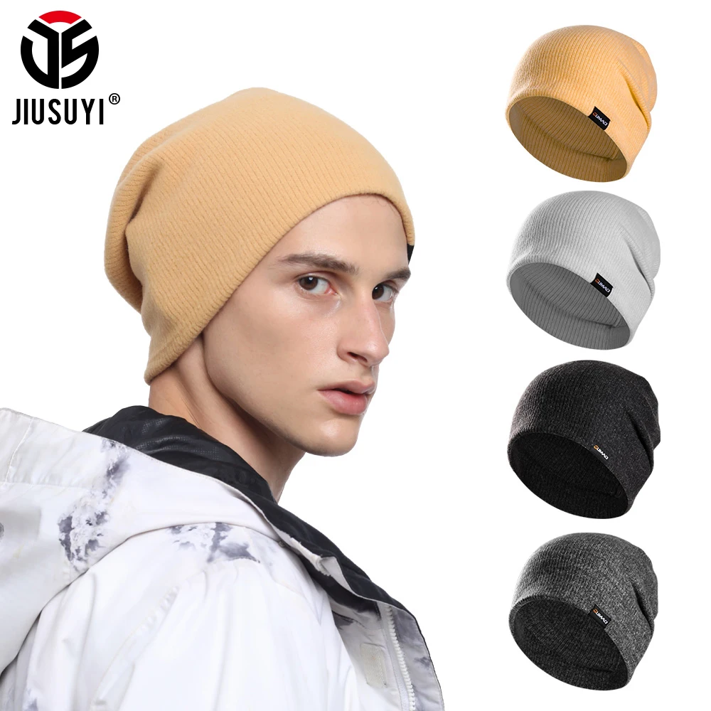 

Fashion Women Men Autumn Winter Warm Skullies Beanies Thermal Knitted Hats Outdoor Skiing Running Snowboard Windproof Thick Caps