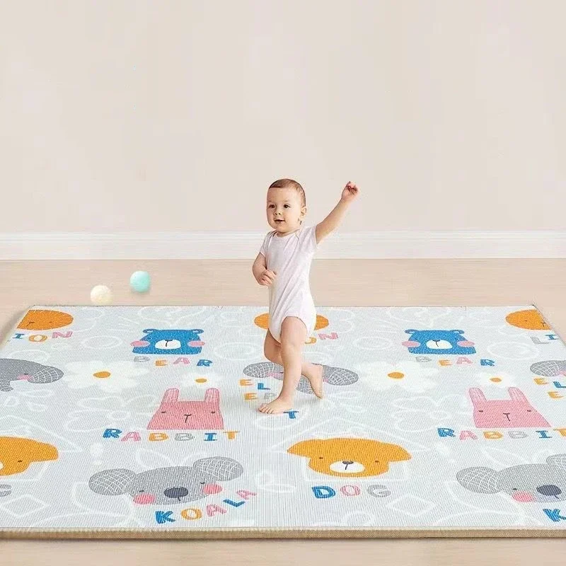 Large Size Thick Baby Crawling Play Mats Double Sided Pattern EPE Environmentally Mat Carpet Play Mat for Children's Safety Mats