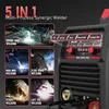 YESWELDER MIG-205DS MIG Welder, 200Amp 110/220V Dual Voltage MIG Welding Machine, 5 in 1 Gas MIG/Flux Core MIG/Spool 3