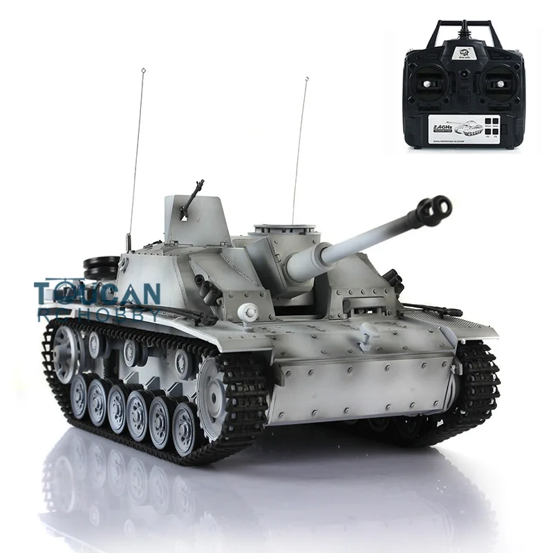 Char RC Tiger I 1/16 avec fumigène et BB, kit métal