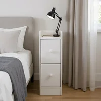 Маленькая узкая современная прикроватная тумбочка с деревянным ящиком для хранения, прикроватная тумбочка в скандинавском стиле, тумбочка для спальни, Muebles De Dormitorio — изображение 2