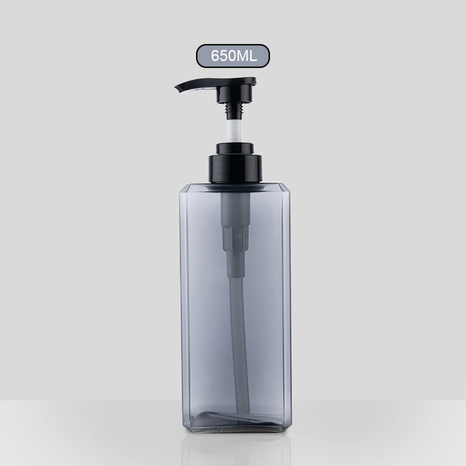 1000ml Square Refillable Pump Bottle for Shampoo, Conditioner, and Body Wash