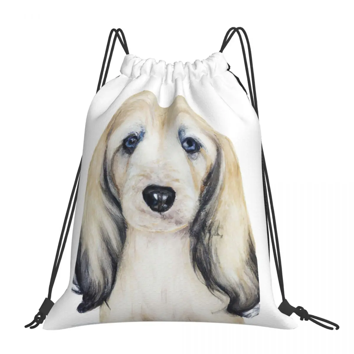 

Восхитительные акварельные рюкзаки для щенков из афганской кожи, многофункциональные сумки на шнурке, сумка для мелочей, сумки для книг для путешествий, студентов