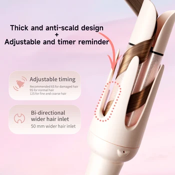 Automatic Curling Iron 32mm Auto Rotating Ceramic Hair Curler Anti-Scald Fast Heating Hair Curling Wand for Hair Waves Styling 10