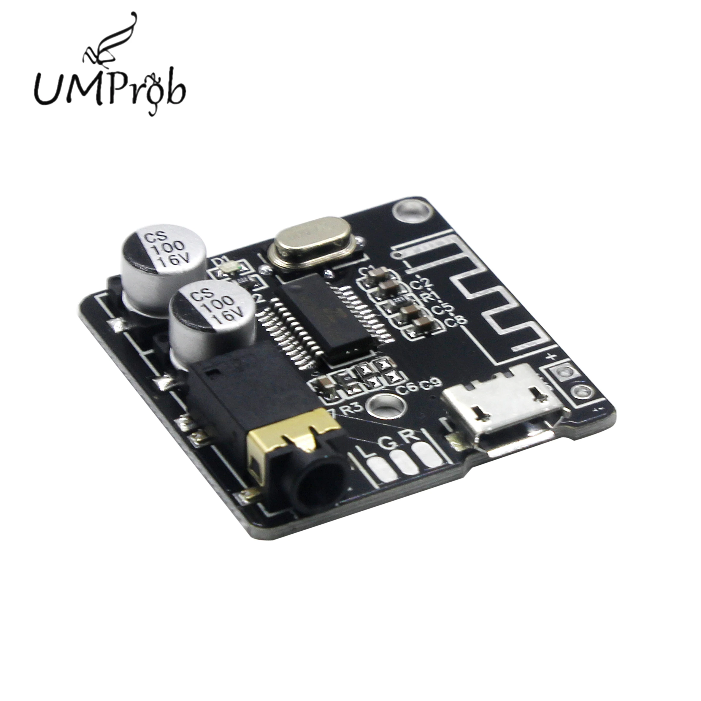 Bluetooth Audio Receiver Board Bluetooth 5.0 MP3 Lossless Decoder Board Wireless Stereo Music Module 3.7-5V XY-BT-Mini