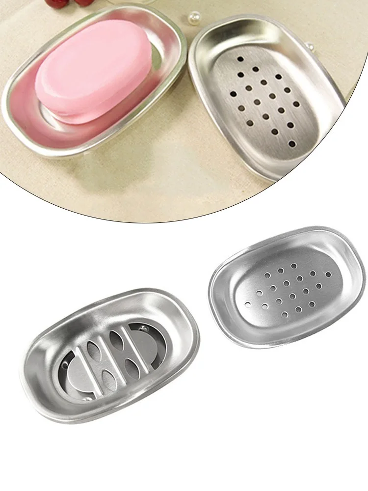 

1 шт., двухслойный держатель для мыла, из нержавеющей стали