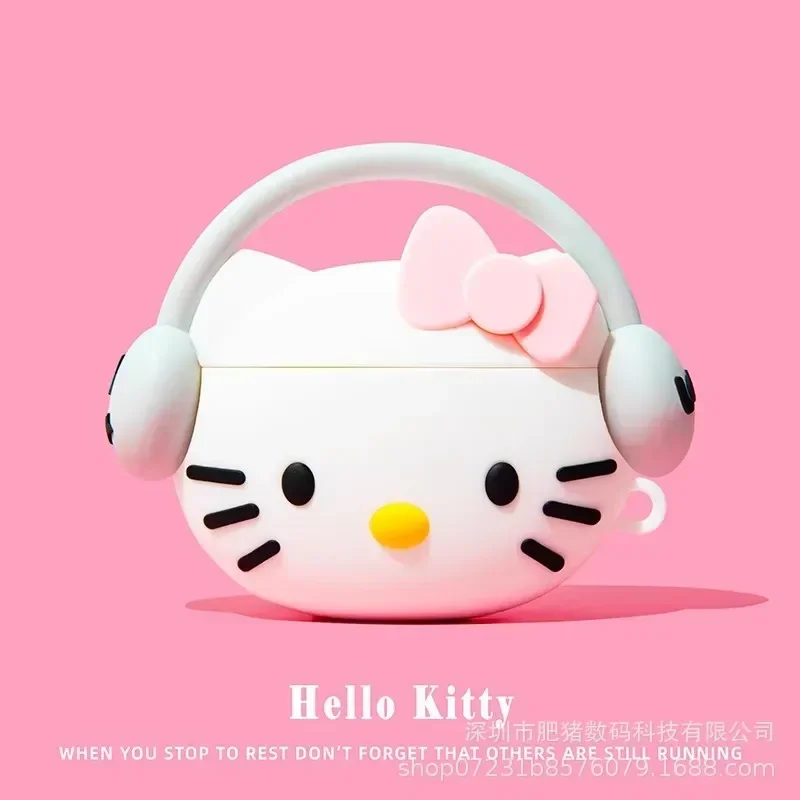 thumbnail image 1 of Sanrio-carcasa protectora para Airpods, My Melody, Hello Kitty Kawaii, bonito auricular inalámbrico Bluetooth de Apple 1 2 3 Pro, regalos para niñas, 1 of 6