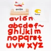 Kids Wooden Spelling Spanish Word Puzzles Games Educational Toy for Children Spanish Alphabet Cards Letter Learning Blocks Toys 3