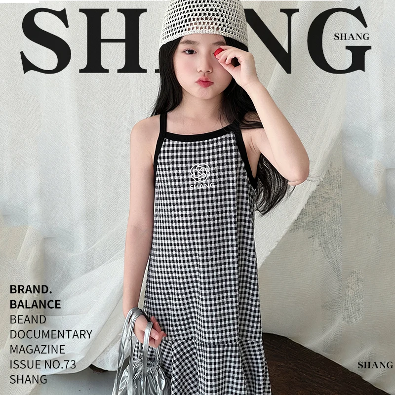 Girls Halter Summer Cotton Dress 5