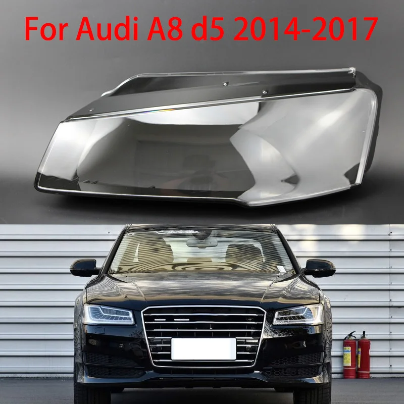 

For Audi A8L D5 2014-2017 Headlight Lampshade Shade Shell Headlight Transparent Protective Headlight Repair Parts Lens