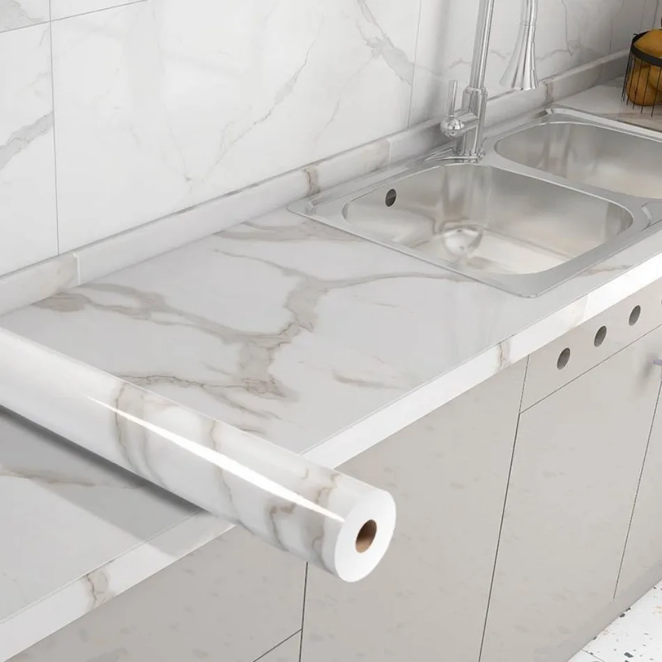 Papel De Parede Autoadesivo Impermeável, Etiqueta À Prova De Óleo, Armários De Cozinha De Cozinha, Resistência A Alta Temperatura, Banco De Cozinha