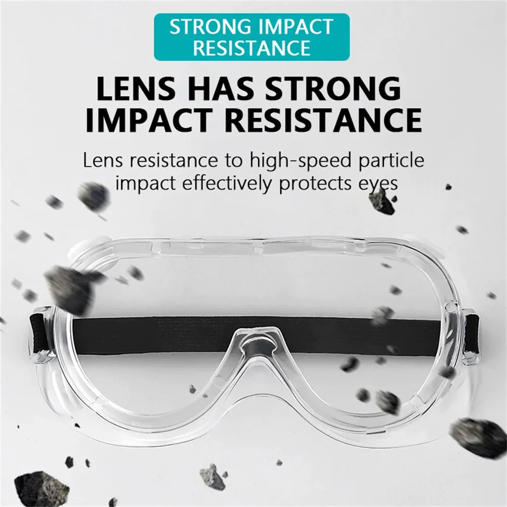 Protective Goggles Clear Safety Goggles Men Women Eye Protect Off-road Cycling Safety Anti Dust Glasses Protection Moto Dust-proof Eyeglass