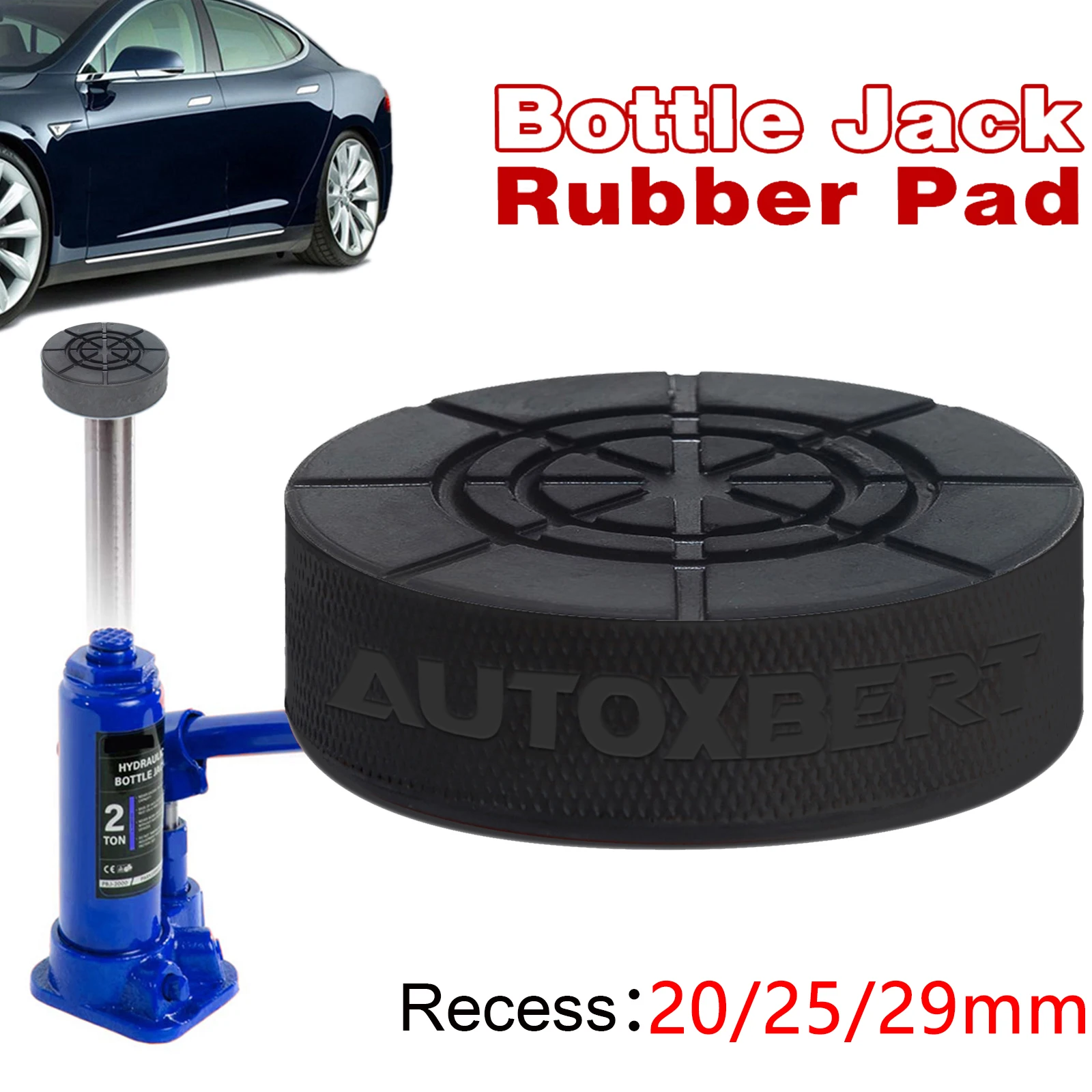 Universal Bottle Jack Pad In Gomma Adattatore Antiscivolo Blocco Di Supporto Strumento Di Sollevamento Per Auto 2-8 Ton Bottle Jack Punti Di Sollevame
