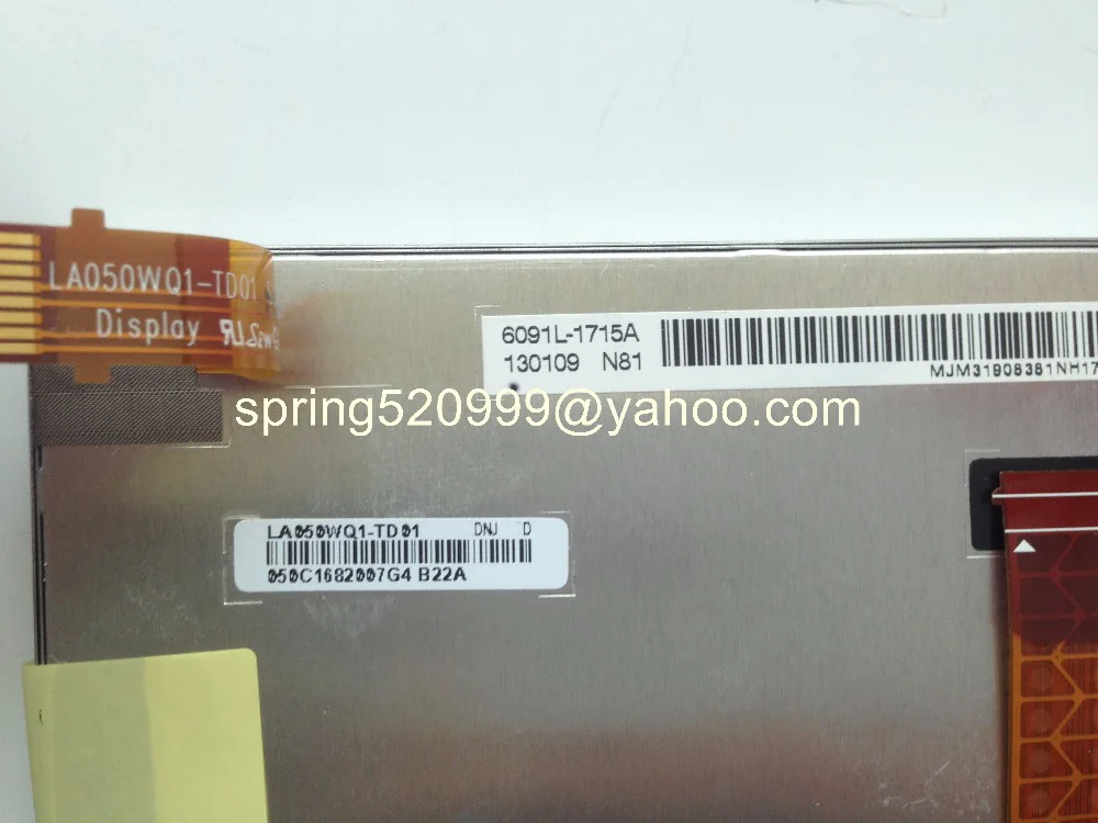 원래 새로운 5Inch LCD 디스플레이 LA050WQ1-TD01 LA050WQ1 (01) 화면 lcd 모니터
