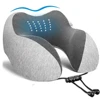 U Shaped Memory Foam Neck Pillows Soft Travel Pillow Massage Neck Pillow Sleeping Airplane Pillow Cervical Healthcare Bedding 1