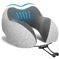 U Shaped Memory Foam Neck Pillows Soft Travel Pillow Massage Neck Pillow Sleeping Airplane Pillow Cervical Healthcare Bedding 1
