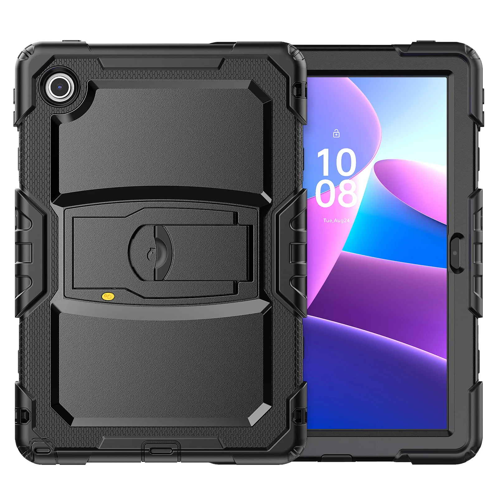 Rugged Kickstand Case with 3-Layer Shockproof Protection