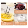5-Speed Electric Handheld Mixer Whisk Eggs Beater Food Processor Dough Hooks Blender Butter Stirrer Cream Cake Baking Agitator 6