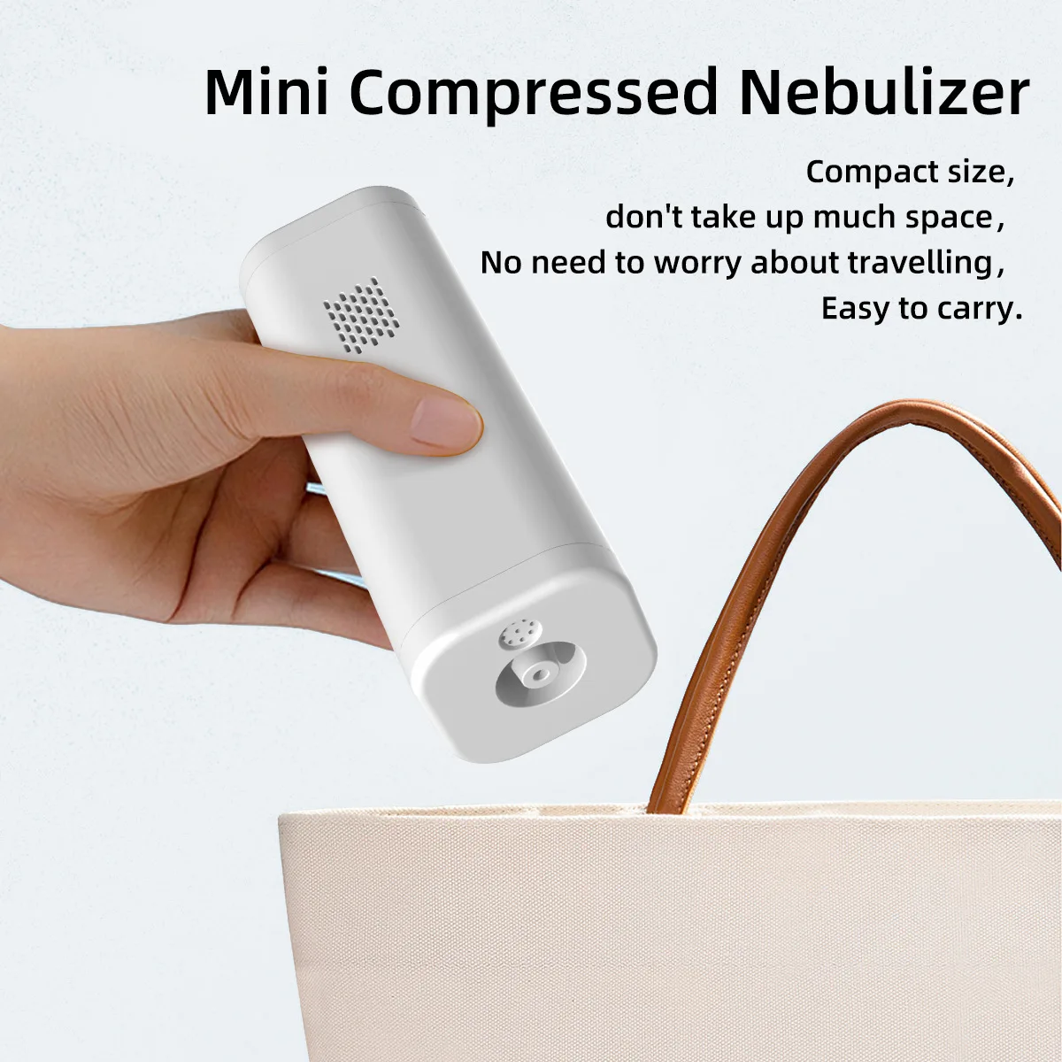 Medical Nebulizer Mesh Nebulizer Asthma Inhaler Spacer Portable Medical Compression Nebulizer 4&mu;m Silent Desktop Inhaler 135g Ultrasonic Medical Grade Atomizer Baby Kids Adult